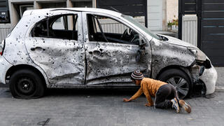 הרכב שנפגע בשדרות