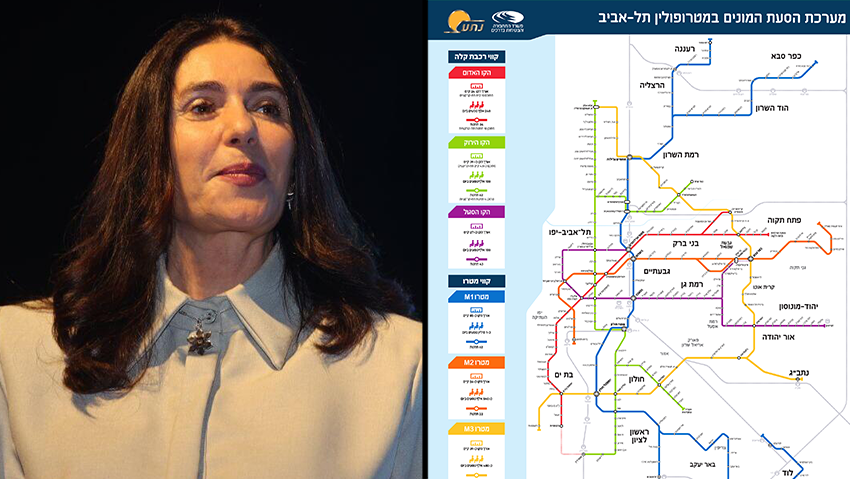 קווי הרכבת הקלה והמטרו בתל אביב