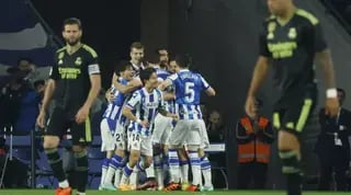 שחקני ריאל מדריד מאוכזבים, שחקני ריאל סוסיאדד חוגגים