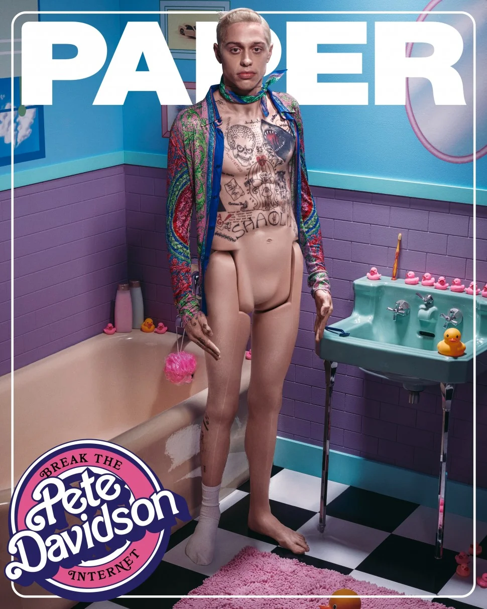פיט דיווידסון על שער מגזין "פייפר", חורף 2019