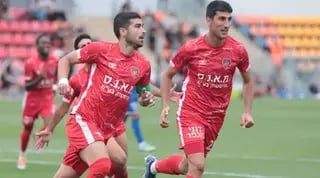 שחקני מ.ס כפר קאסם חוגגים