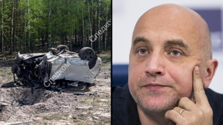 רוסיה זחר פרילפין סופר לאומן נפצע פיצוץ ב מכונית הנהג שלו נהרג המכונית ההרוסה