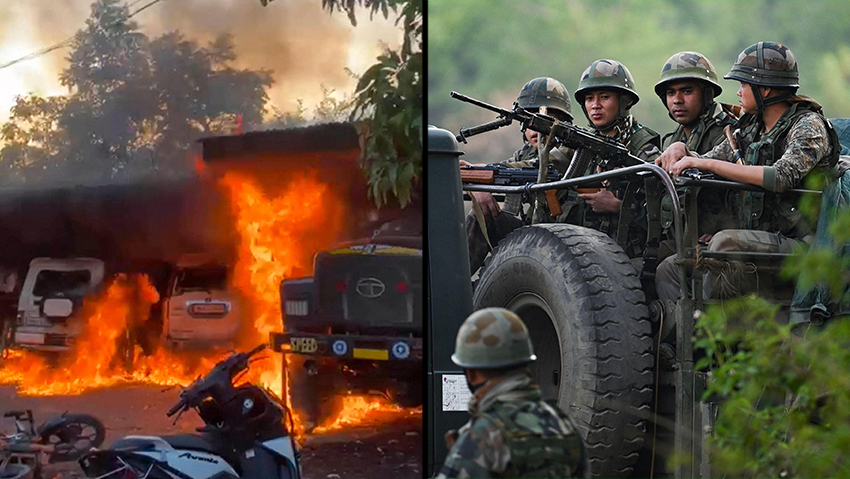 הודו מניפור מהומות אתניות כוחות הביטחון