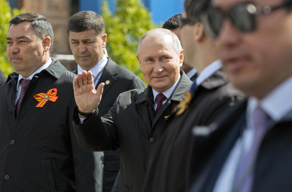 Russian President Vladimir Putin at Red Square for celebrations of the victory over Germany in WWII 