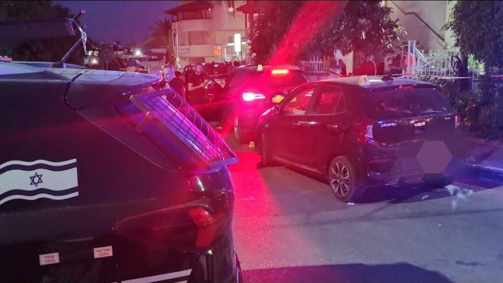 Traffic accident scene in Kafr Qasim where a 4-year-old child was killed (Photo: Israel Police) זירת תאונת הדרכים בכפר קאסם בה נהרג ילד בן 4