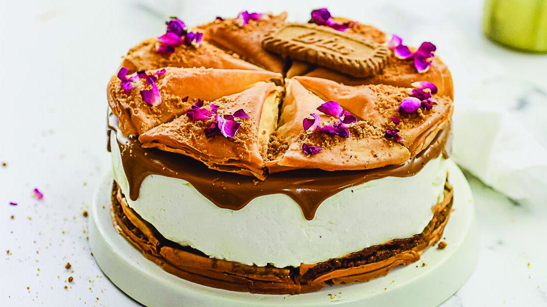 עוגת גבינה בקלאווה לוטוס