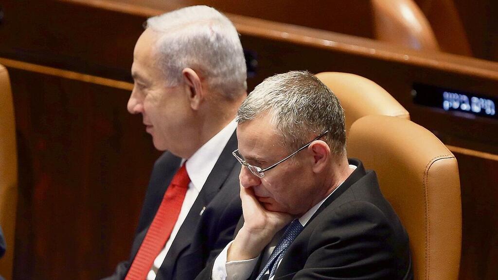 בנימין נתניהו ויריב לוין