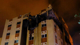 בניין המגורים שהותקף על ידי צה"ל בחאן יונס