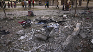 הבניין שנפגע בעזה