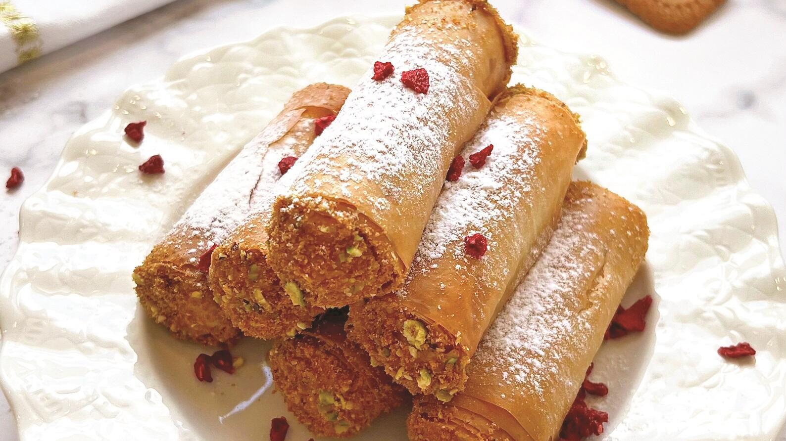 סיגר פילו במילוי מסקרפונה ולוטוס