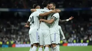 שחקני ריאל מדריד חוגגים