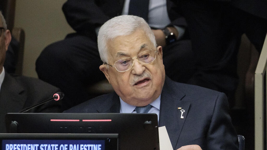 אבו מאזן נואם באירוע 75 שנים לנכבה של האו"ם