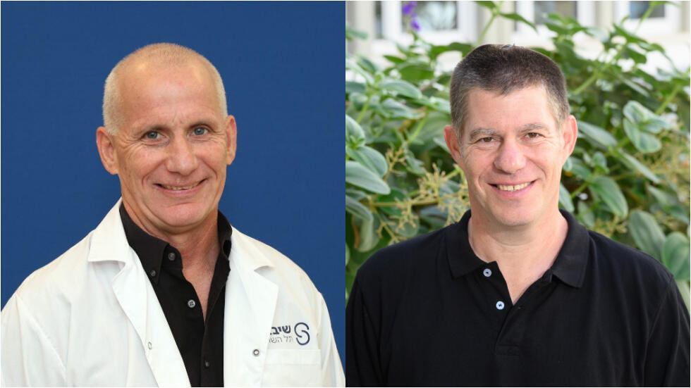 Проф. Раанан Бергер и проф. Равид Штраусман (Фото: пресс-служба больницы Шиба" и Ohad Herches, институт Вейцмана) Проф. Раанан Бергер и проф. Равид Штраусман