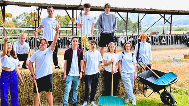 Школьники из Украины в комплексе Кфар-Галим в Израиле (Фото: Нахум Сегаль, для mynet ) Школьники из Украины в комплексе Кфар-Галим в Израиле