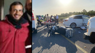 תאונת דרכים בכביש 4613 בה נהרג מתנדב מד"א רפאל נהרי