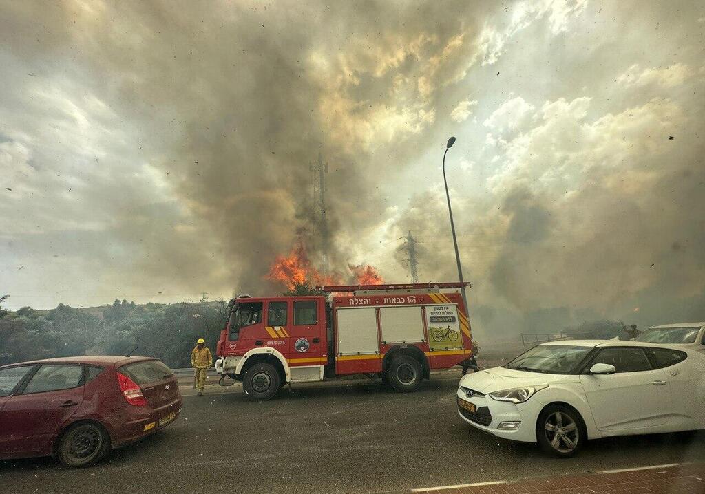 שריפה בצומת שילת