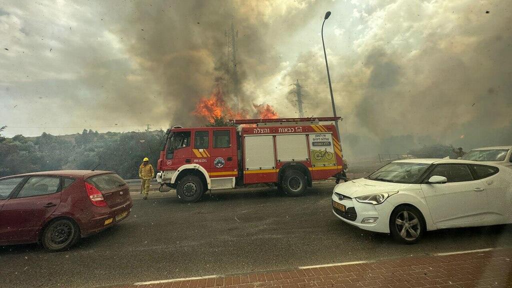 שריפה בצומת שילת