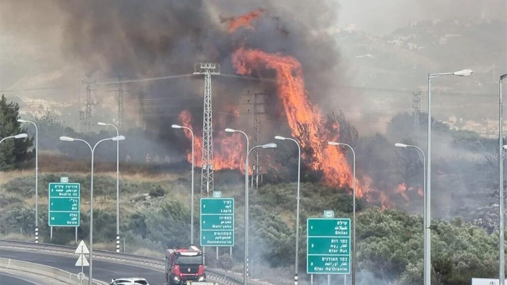 שריפה בצומת שילת
