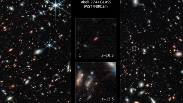     הגלקסיות הבראשיתיות כפי שנצפות בטלסקופ החלל ווב – כמו מחט בערימת שחת
