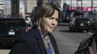 Defense attorney Judy Clarke, seen here in Pittsburgh in 2023, is representing the man accused of murdering 11 Jews during Shabbat services in Pittsburgh in 2018.  