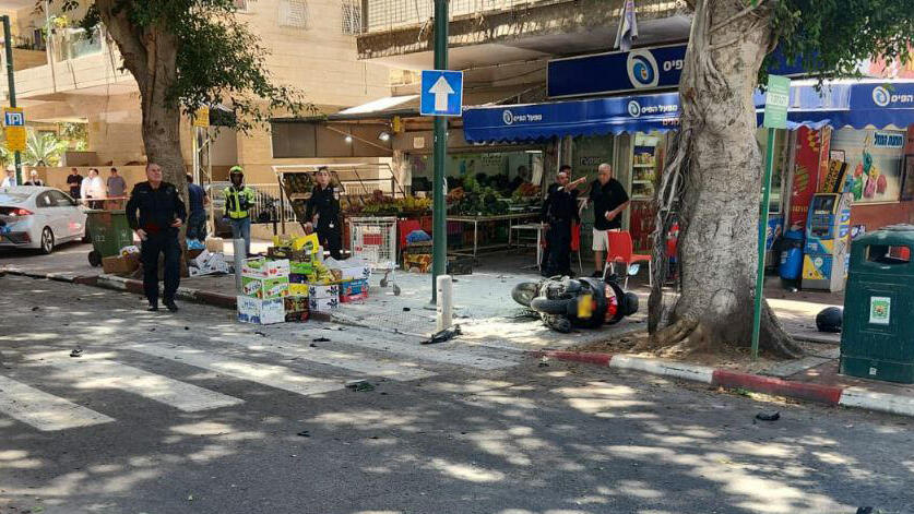 פיצוץ אופנוע ברחוב רש"י ברמת גן