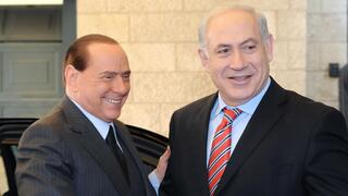  Silvio Berlusoni visits Prime Minister Benjamin Netanyahu in Jerusalem in 2010. 