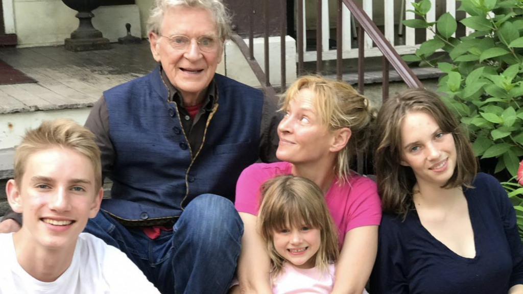 Uma Thurman with her family, including daughter Maya Hawke 