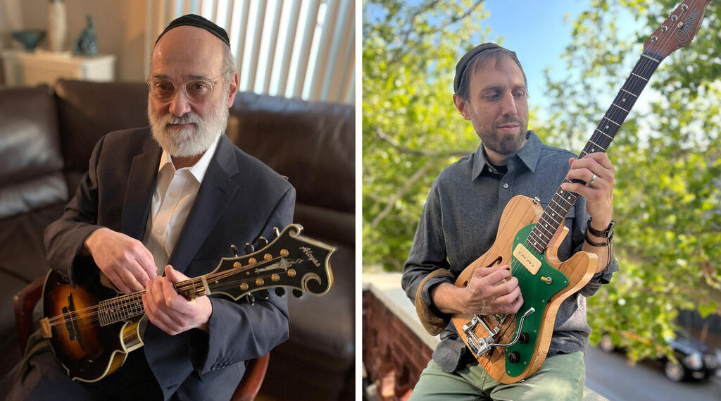 Klezmer virtuoso Andy Statman, left, has lived in the neighborhood more than 30 years, while guitarist Yoshie Fruchter, right, is a more recent resident 