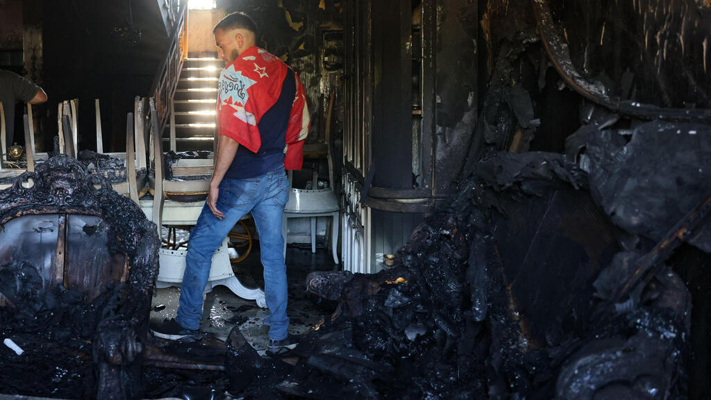 הצתה של בתים ורכבים בכפר תורמוס עיא
