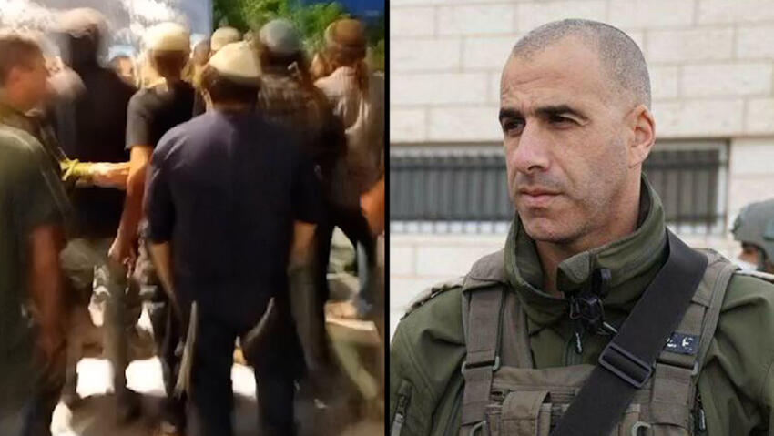 חברי משפחת מסעוד מגרשים את מח"ט בנימין אליאב אלבז מאוהל האבלים כיוון שהגיע ללא התרעה מראש