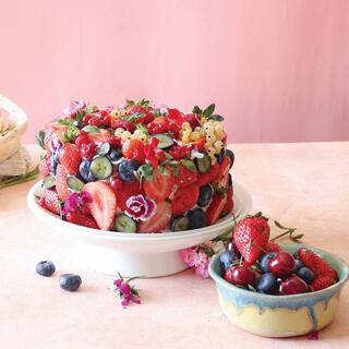 עוגת אוכמניות בחושה בציפוי פירות יער 