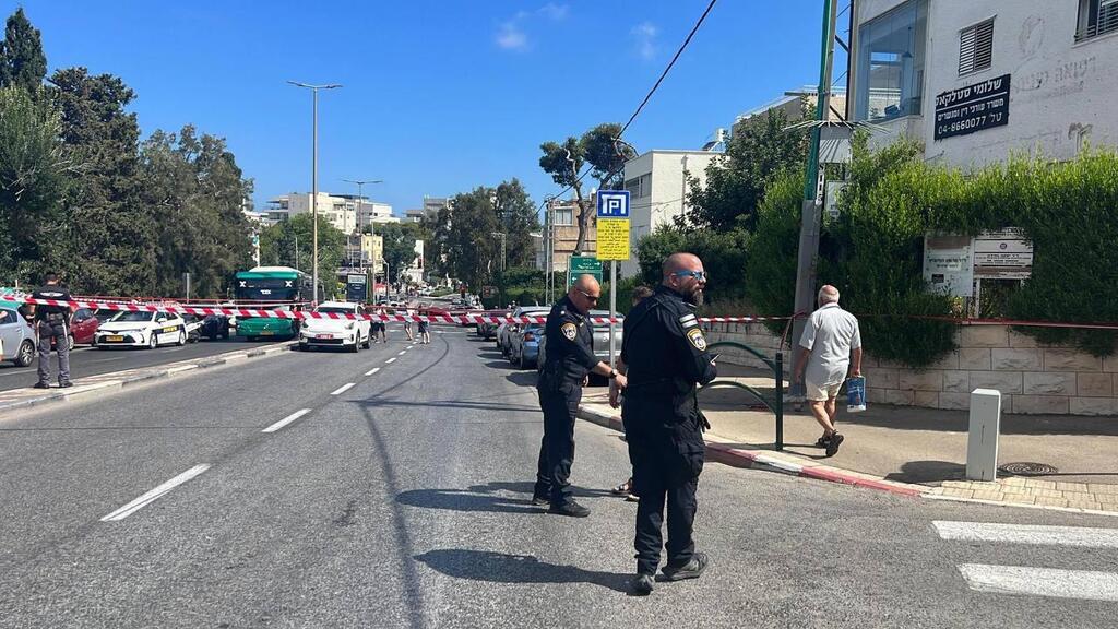 זירת הרצח בחיפה