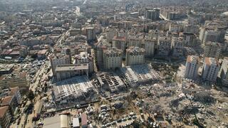 הבניינים שנמחקו אחרי רעידת אדמה בעיר אנטקיה, טורקיה 