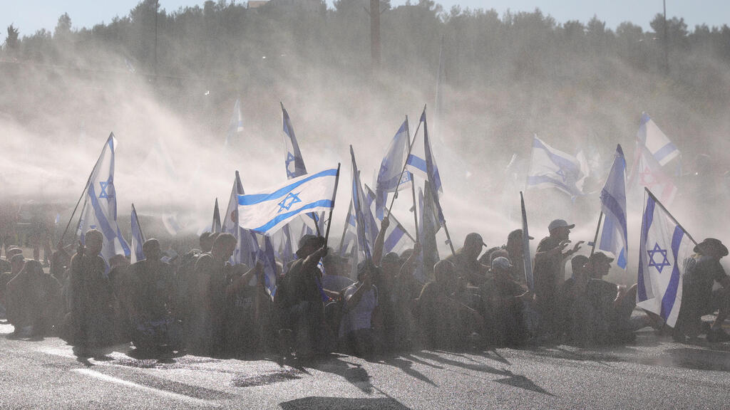 מחאה בדרך לירושלים