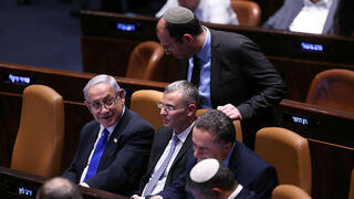 בנימין נתניהו, שמחה רוטמן, ישראל כץ, יריב לוין ואיתמר בן גביר
