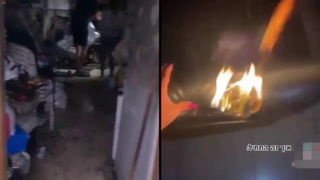 נערה תיעדה משחק באש עם חבריה, כתוצאה מכך בניין המגורים עלה באש