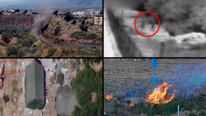     Hezbollah provocations along the Israel-Lebanon border 