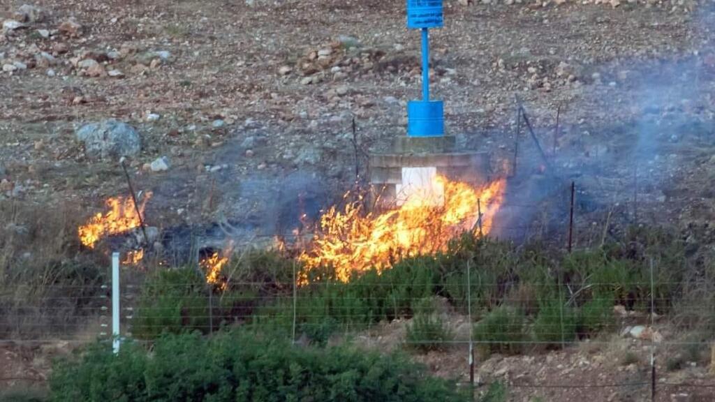 שריפות בגבול ישראל כתוצאה מירי זיקוקים מלבנון