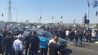  מחאה של תושבי הכפר פורדיס נגד האלימות בחברה הערבית
