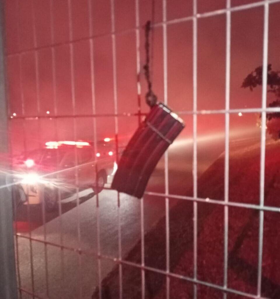 תיעוד הצתת השריפה במתבן בכפר שמאי