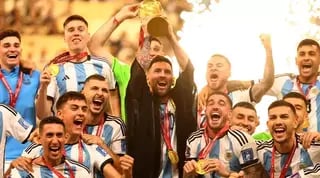 Argentina with World Cup Trophy