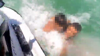 תיעוד: מצילים נער בן 15 מטביעה למוות בנתניה