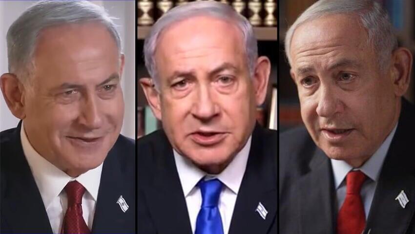 Prime Minister Benjamin Netanyahu as he appeared in the U.S. Media in recent interviews 