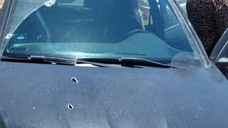 רכב שנפגע בזירת הפיגוע בבקעת הירדן