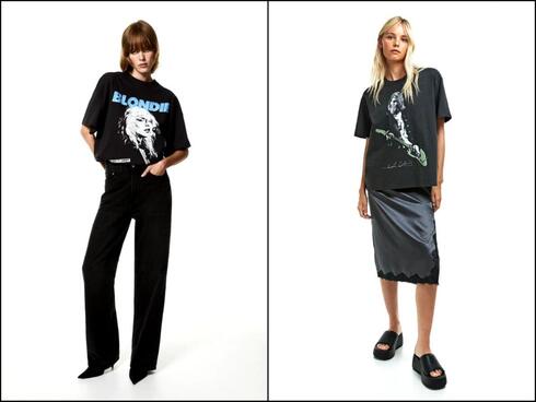 חולצות של קורט קוביין ושל בלונדי בקולקציית קיץ 2023 של H&M