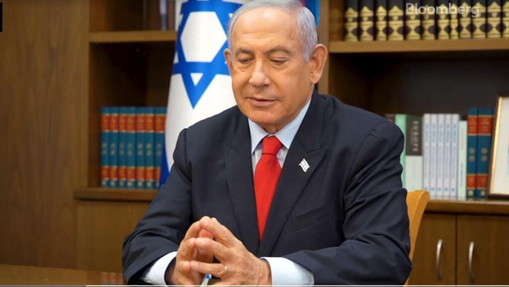 Prime Minister Benjamin Netanyahu in an interview on Bloomberg News on Sunday 