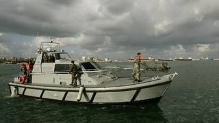 A Lebanese army boat 