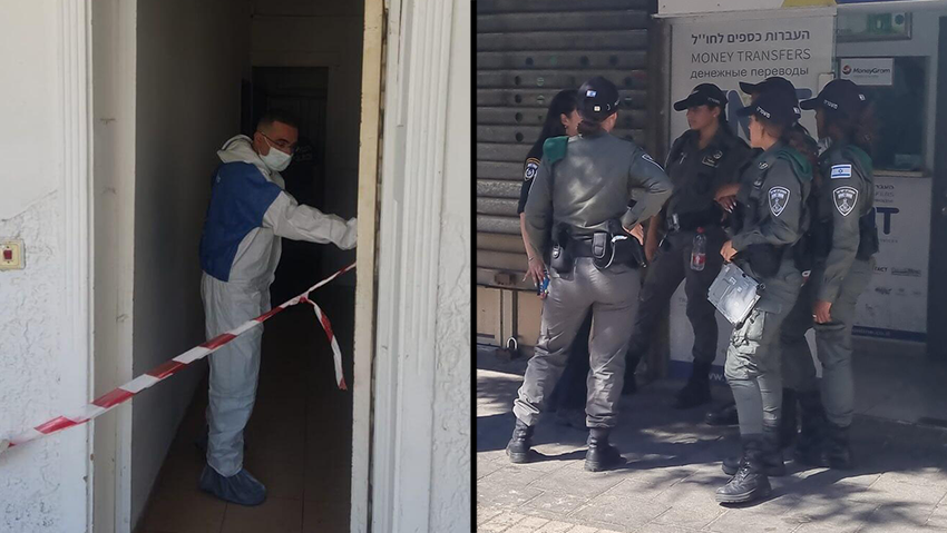 זירת מציאת הגופה בחיפה