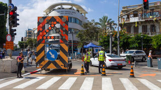 חסימות ברחוב אלנבי בתל אביב בעקבות תחילת העבודות על הקו הסגול של הרכבת הקלה