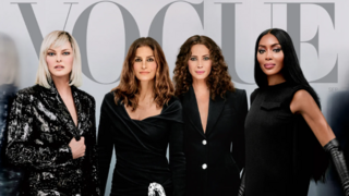 סינדי קרופורד, כריסטי טרלינגטון, נעמי קמפבל ולינדה אוונג'ליסטה על שער מגזין Vogue